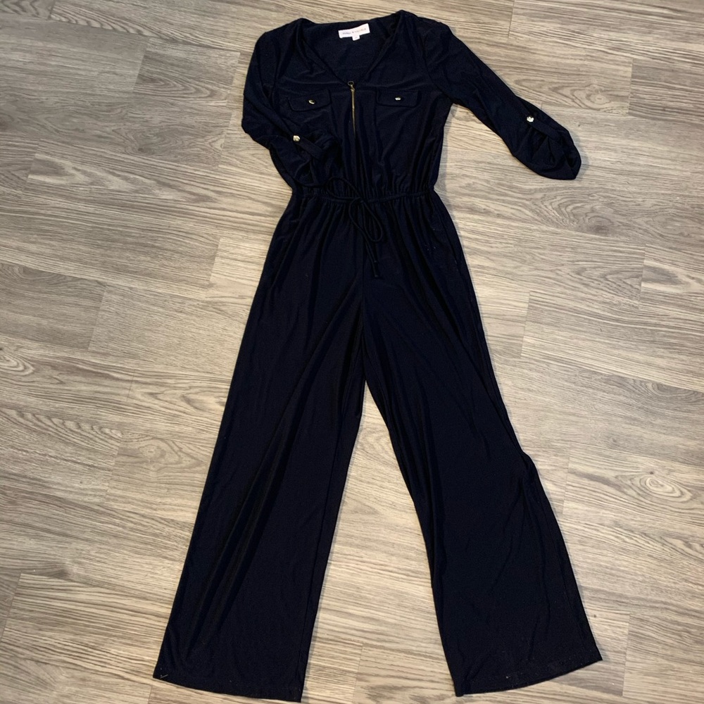 Emma & Michele Navy with Gold Romper